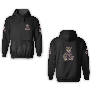 Discover Cute Gamer Bear Gaming Game Controller 3D Hoodies
