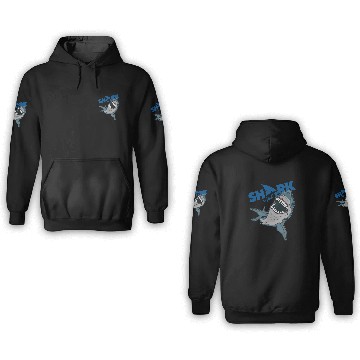 Discover Shark Shark Fin Fish Sea Ocean Diving Orca Jaws 3D Hoodies