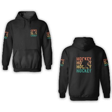Discover Vintage Retro Hockey 3D Hoodies