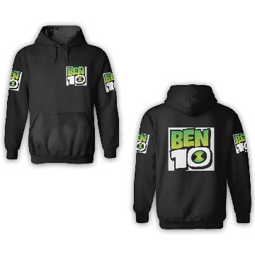 Discover Ben 10 logo cosmic edition low pixellated 3D Hoodies