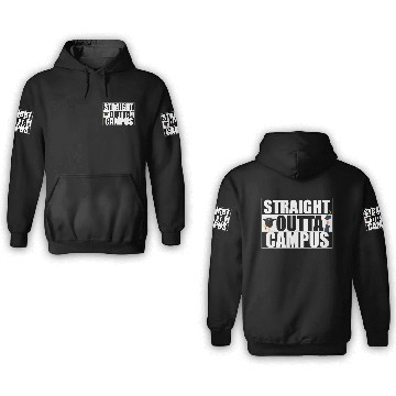 Discover Straight Outta Campus Graduation 3D Hoodies