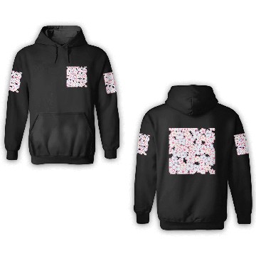 Discover Sakura Flowers Pattern - Cool Cherry Blossom Print 3D Hoodies
