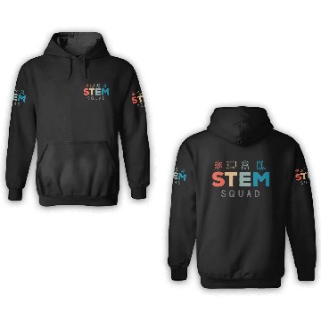 Discover Stem Squad Science Technology Engineering Mathemat 3D Hoodies
