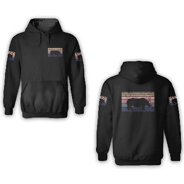Discover Unicorn Retro Vintage Lightweight 3D Hoodies