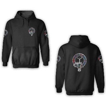 Discover Clan Gordon Red Tartan Crest 3D Hoodies
