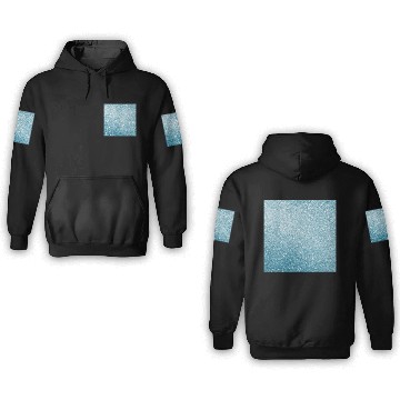 Discover Light Blue Glitter Pattern 3D Hoodies
