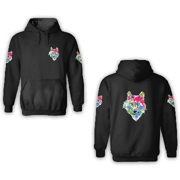 Discover Winter Wonderland Wild Wolf 3D Hoodies