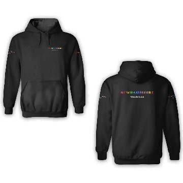 Discover New Hampshire, USA. Granite State. 3D Hoodies