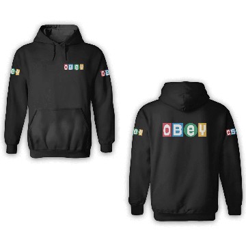 Discover Obey Big Shot Logo Funny Basic Happy Bday 3D Hoodies