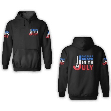 Discover bastille day 3D Hoodies