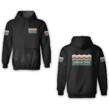 Discover Wild Scenic Protected Oregon John Day River 3D Hoodies