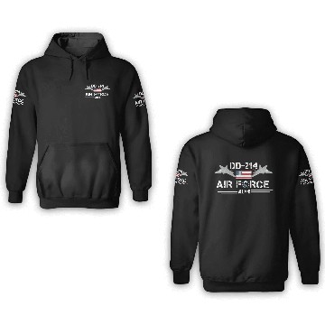 Discover Dd-214 Us Air Force Alumni Flag Gift 3D Hoodies