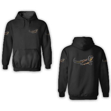 Discover Iguana Lizard Reptile 3D Hoodies