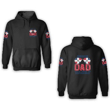 Discover Dominican Dad Dominican Republic Flag 3D Hoodies