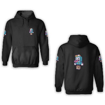 Discover Gaming Game Over Gameboy 3D Hoodies