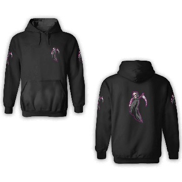 Discover Skeleton Grim Reaper Halloween v3 3D Hoodies