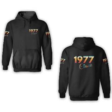 Discover 1977 vintage Birthday since 1977 3D Hoodies