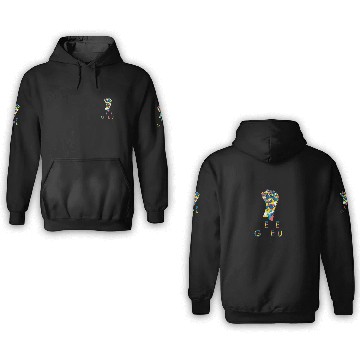 Discover desi design never give up 3D Hoodies