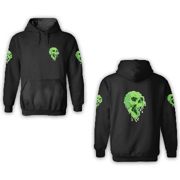 Discover Melty Skull Hulk 3D Hoodies