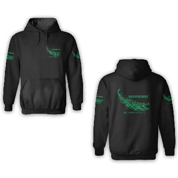 Discover WARNING! Alligator On Duty 3D Hoodies