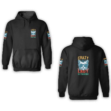 Discover Crazy cat lady 3D Hoodies