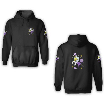 Discover Nonbinary Pride Komodo Dragon In Space 3D Hoodies