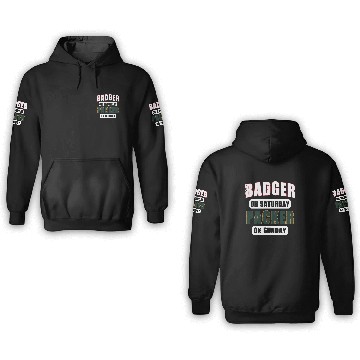 Discover Badge on Saturday Packer on Sunday Green Bay 3D Hoodies