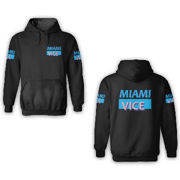 Discover textography miami vice 3D Hoodies