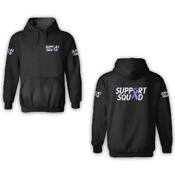 Discover Support squad ribbon stomach cancer awareness 3D Hoodies