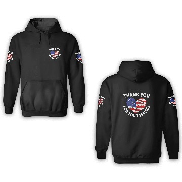 Discover Thank You For Your Service USA Flag Veterans Day 3D Hoodies