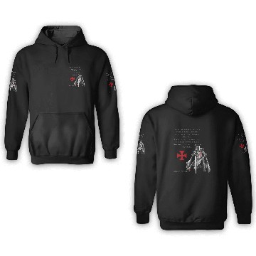 Discover Knights Templar Glory Of God Gifts 3D Hoodies