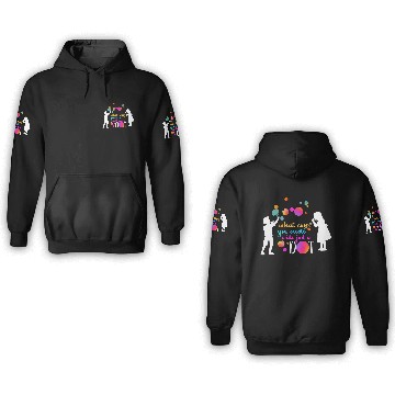 Discover What Can You Create With Just A Dot Day Happy Kids 3D Hoodies