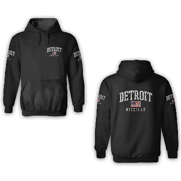Discover Detroit Motor City 3D Hoodies