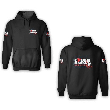 Discover Cyber Monday - Survivor. 3D Hoodies