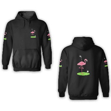 Discover Golf Flamingo Golfing Golfer 3D Hoodies