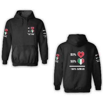 Discover Italy and Albania Genius / Gift 3D Hoodies