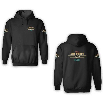 Discover Proud Air Force Dad For Gift 3D Hoodies