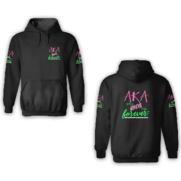 Discover AKA Sorority Alpha Kappa Pink And Green Twenty Pea 3D Hoodies