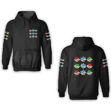 Discover Turtle villains 3D Hoodies