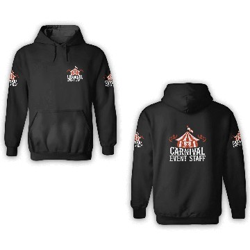 Discover Carnival Event Staff Circus Security Ringmaster 3D Hoodies