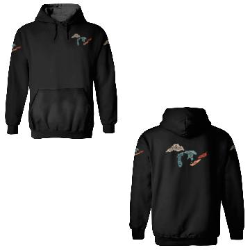 Discover Great lakes USA, Michigan Lake Erie Lake 3D Hoodies