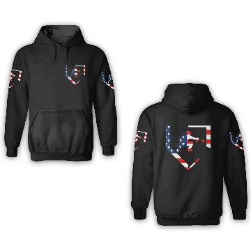 Discover American Flag Graphic Baseball Catcher Gear Baseba 3D Hoodies