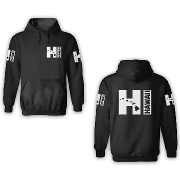 Discover Hi Hawaii Islands 3D Hoodies