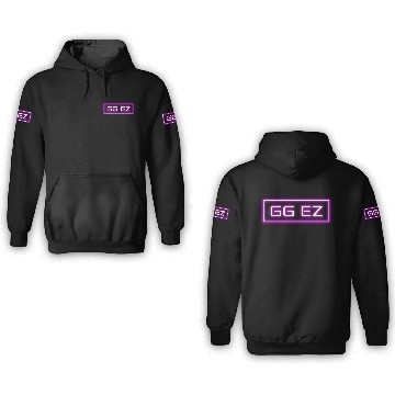 Discover GGEZ Neon Pink 3D Hoodies