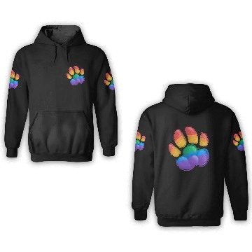 Discover Rainbow - Wolf paw 3D Hoodies