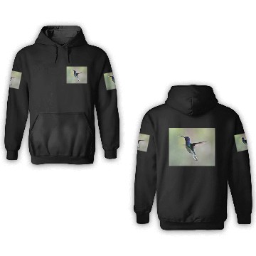 Discover White-necked Jacobin Hummingbird 3D Hoodies