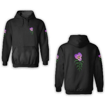 Discover Magic Violet Flower 3D Hoodies