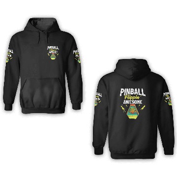 Discover Pinball Machine Game Virtual Player 3D Hoodies
