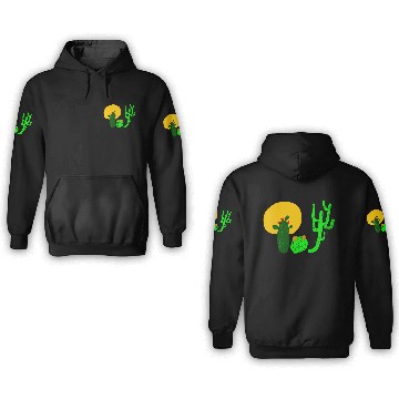 Discover Cactus life Fitted Scoop 3D Hoodies