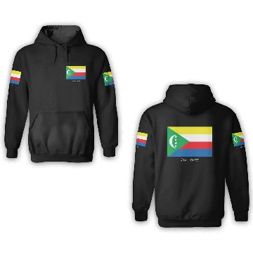 Discover Flags and countries Comoros 3D Hoodies